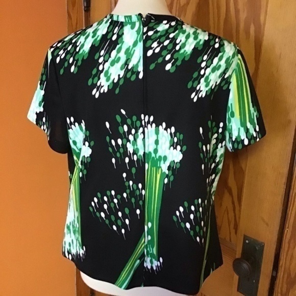 Vintage 70s bright streaks top - Picture 6 of 6